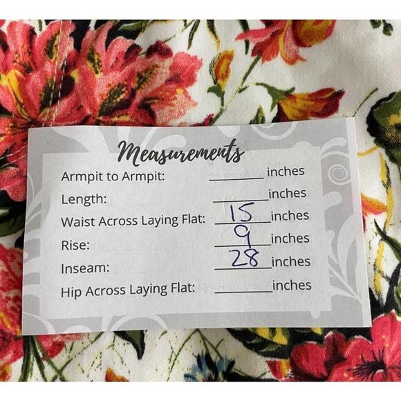 Zara Z195 Basic Denim Jeans 6 Ankle Skinny Tropical Floral All Over Print - Picture 7 of 8